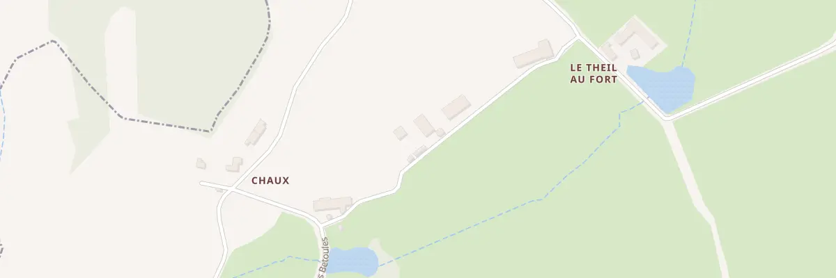 Plan du 5119 Chaux à La Serre-Bussière-Vieille