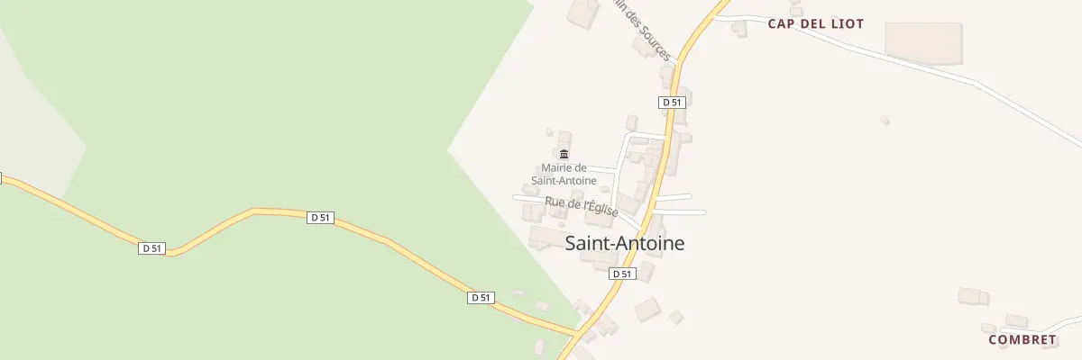 Plan du 5002 Le Bourg à Saint-Antoine