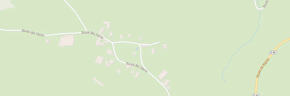 Plan du 5167 Les Hemps à Goutrens