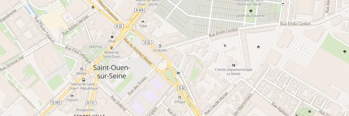 Plan du 13 Rue du Docteur Bauer à Saint-Ouen-sur-Seine