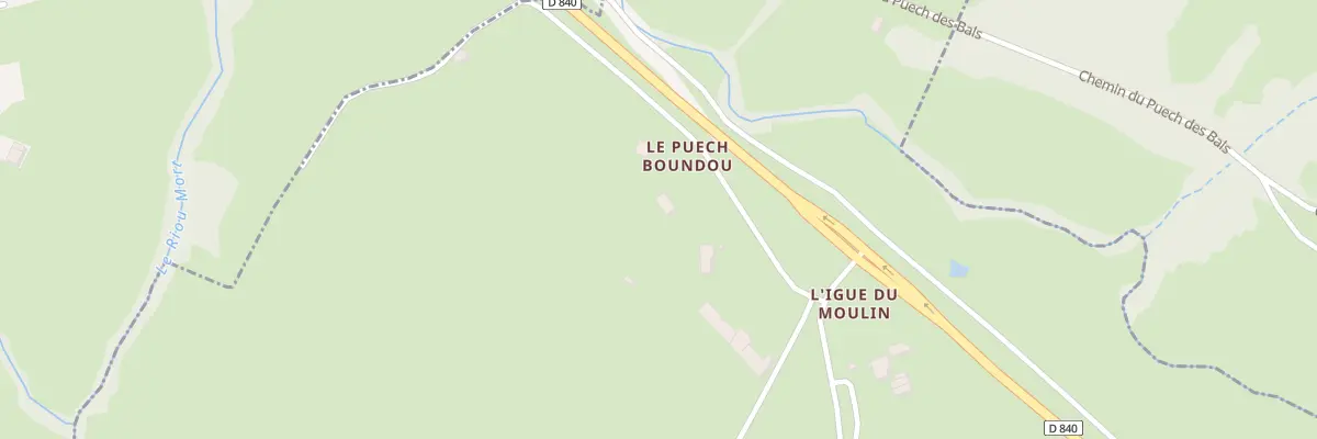 Plan du 5545 Le Puech de Boundou à Auzits