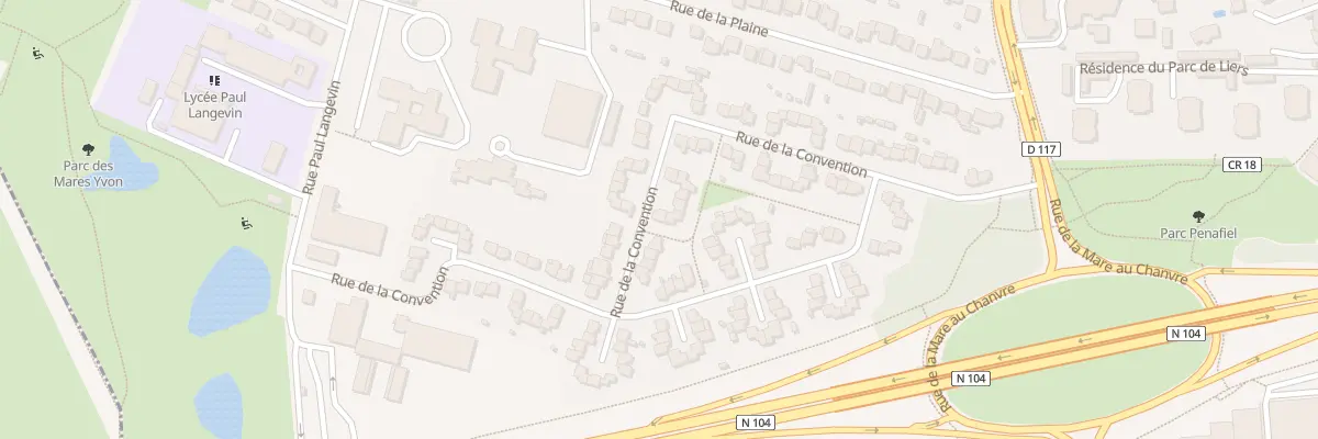 Plan du 107 Rue de la Convention à Sainte-Geneviève-des-Bois