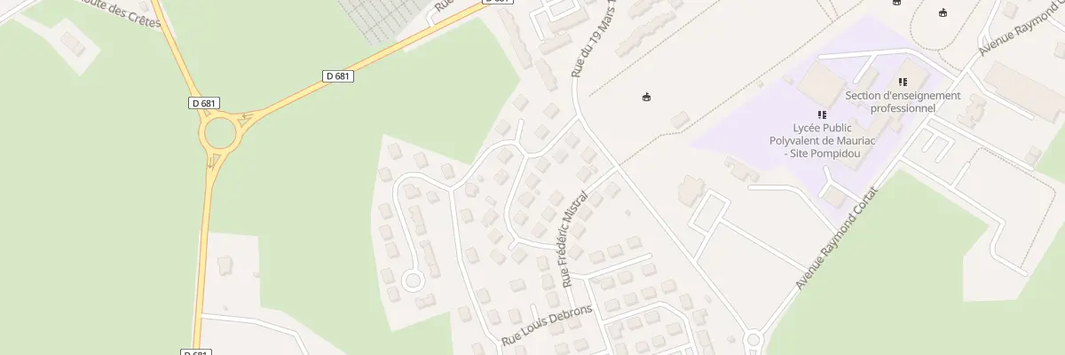 Plan du 7 Rue de l’Abbé Raymond Four à Mauriac