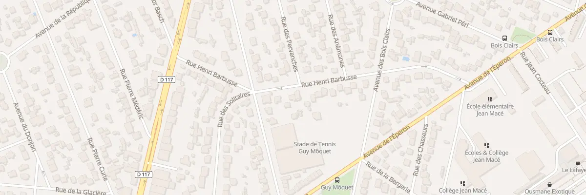 Plan du 22 Rue Henri Barbusse à Sainte-Geneviève-des-Bois