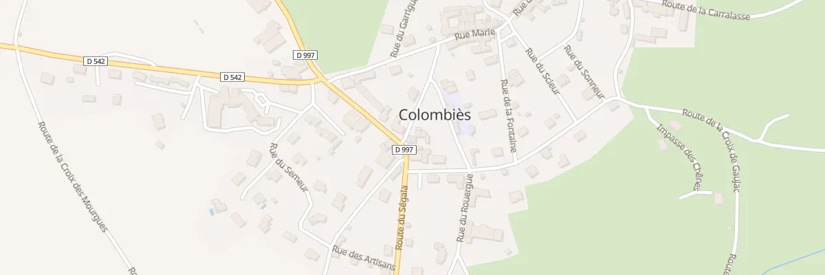 Plan du 5031 Rue de la Poste à Colombiès