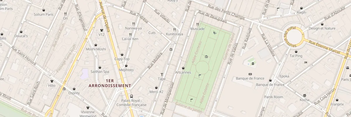 Plan du 28 Rue de Richelieu à Paris 1er Arrondissement