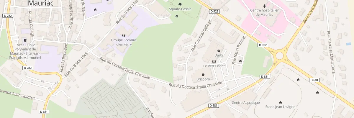 Plan du 14 Rue du Cardinal Saliége à Mauriac