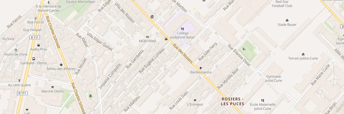 Plan du 4 Rue Mathieu à Saint-Ouen-sur-Seine