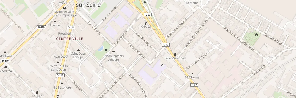 Plan du 12 Rue du Progrès à Saint-Ouen-sur-Seine