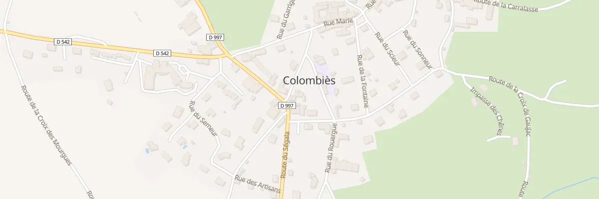 Plan du 5030 Rue de la Poste à Colombiès
