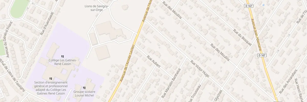 Plan du 16 Rue Aubert à Savigny-sur-Orge