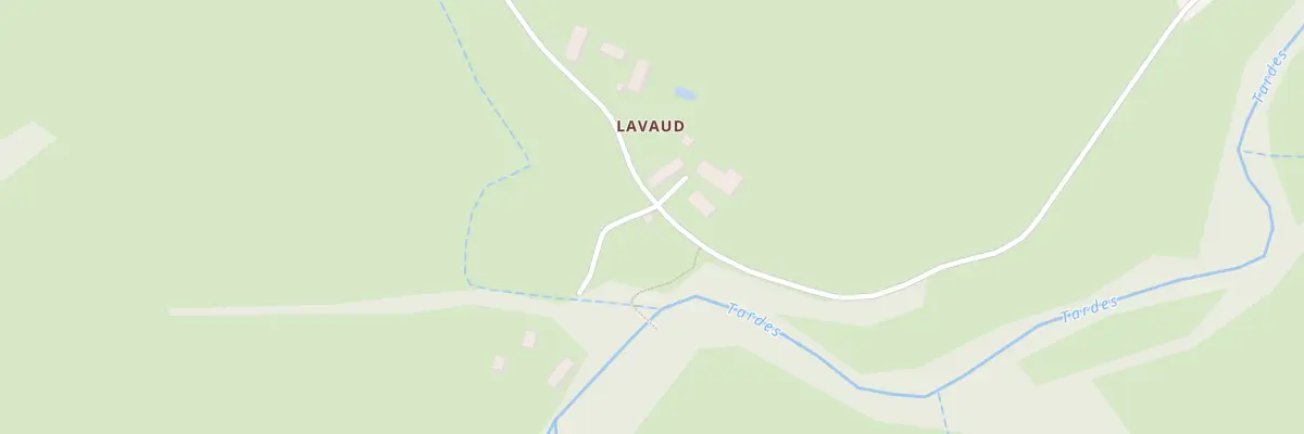 Plan du 1 Lavaud à Tardes