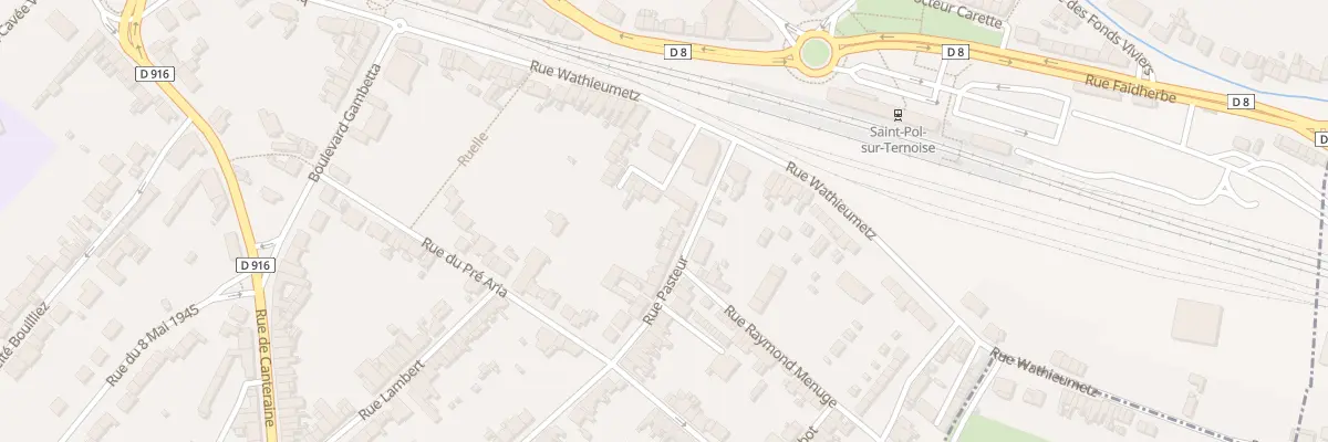 Plan du 6 Rue Pasteur à Saint-Pol-sur-Ternoise