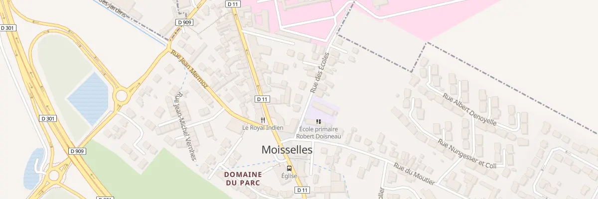 Plan du 7 Rue des Écoles à Moisselles