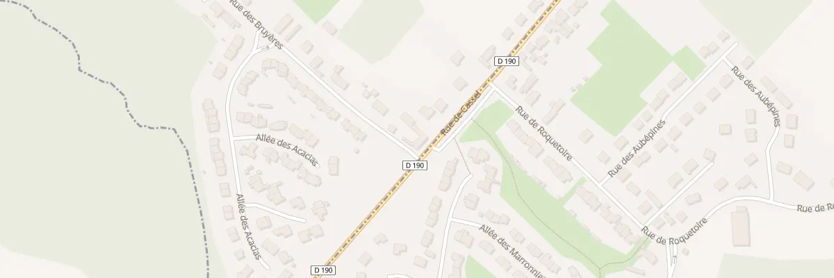Plan du 2792 Rue de Cassel à Wardrecques