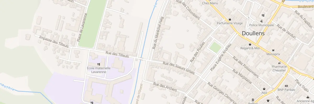 Plan du 56 Rue du Marechal Haig à Doullens