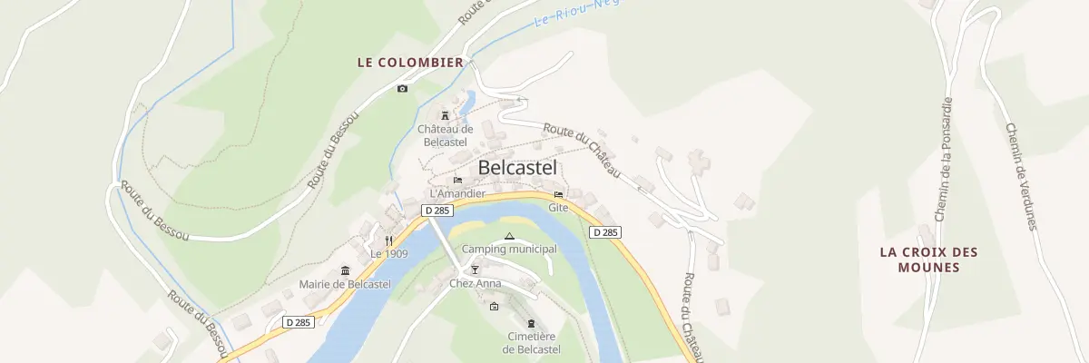 Plan du 109 Rue de la Calade Basse à Belcastel
