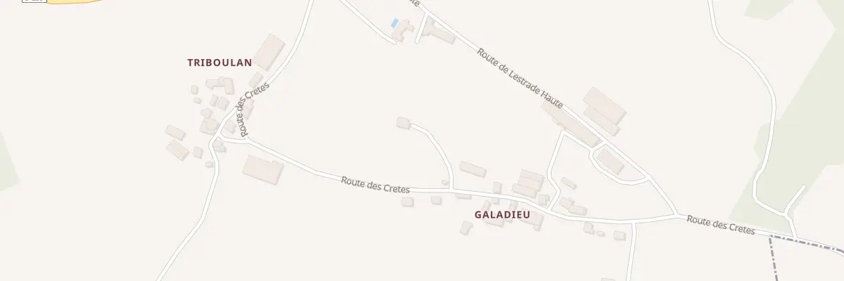 Plan du 531 Rte des Cretes à Escandolières