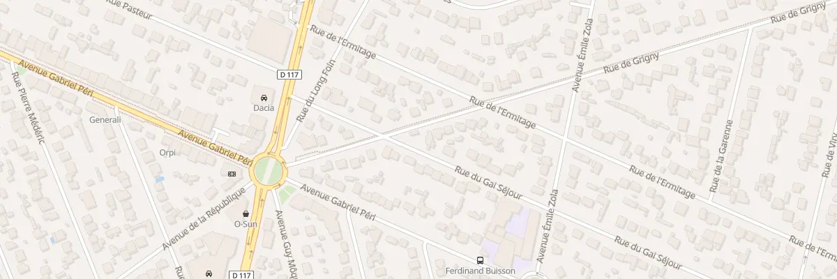 Plan du 14 Rue de Grigny à Sainte-Geneviève-des-Bois