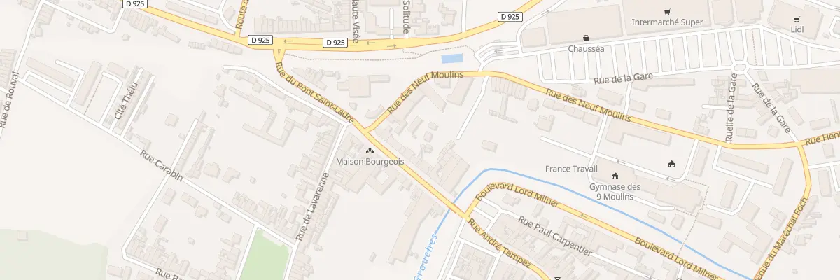 Plan du 11 Rue du Pont Saint-Ladre à Doullens