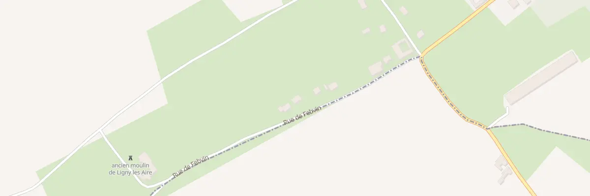 Plan du 8 Rue de Febvin à Ligny-lès-Aire