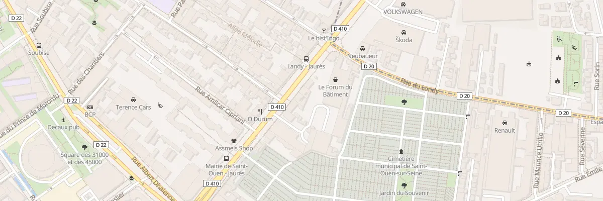 Plan du 9 Bd Jean Jaurès à Saint-Ouen-sur-Seine