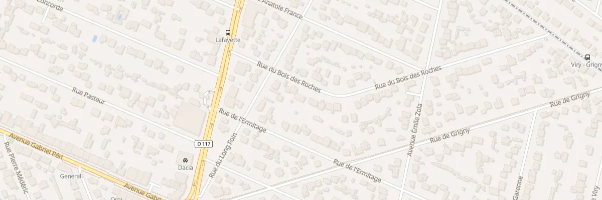 Plan du 12 Rue du Bois des Roches à Sainte-Geneviève-des-Bois