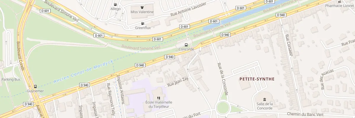 Plan du 2573 Av de Petite-Synthe à Dunkerque
