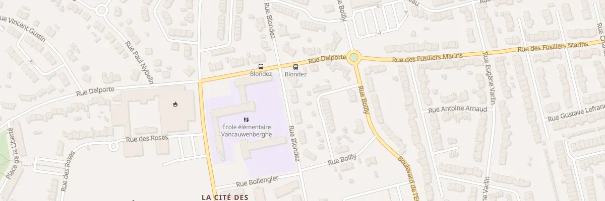 Plan du 12 Rue Blondez St Pol à Dunkerque