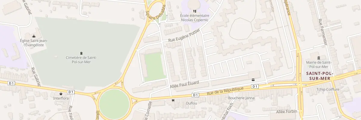 Plan du 15 Rue Louise Michel Saint Pol à Dunkerque