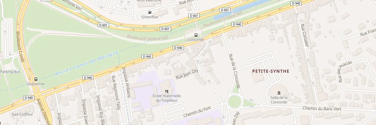 Plan du 4 Rue Jean Zay à Dunkerque