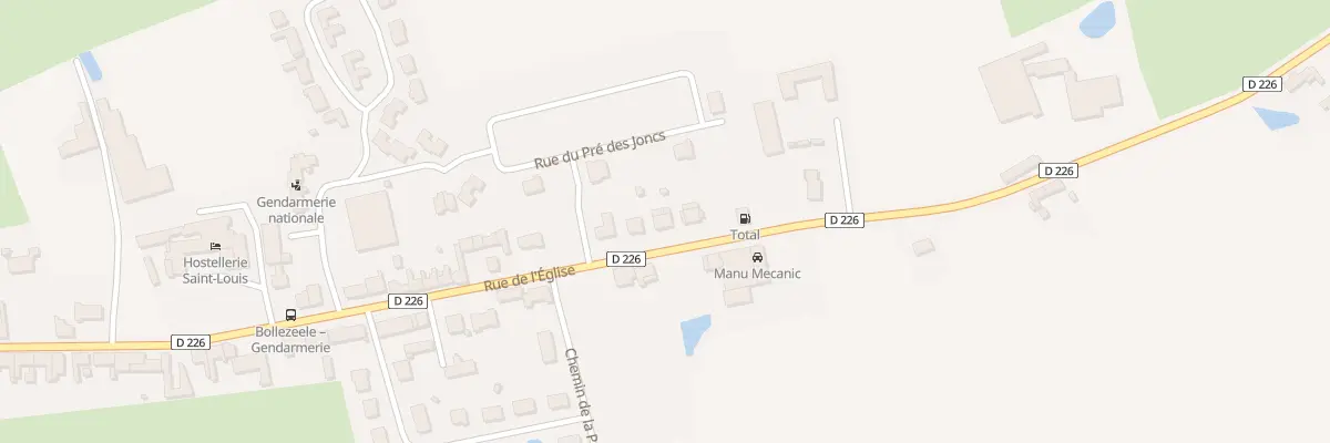 Plan du 83 Rue de l’Eglise à Bollezeele