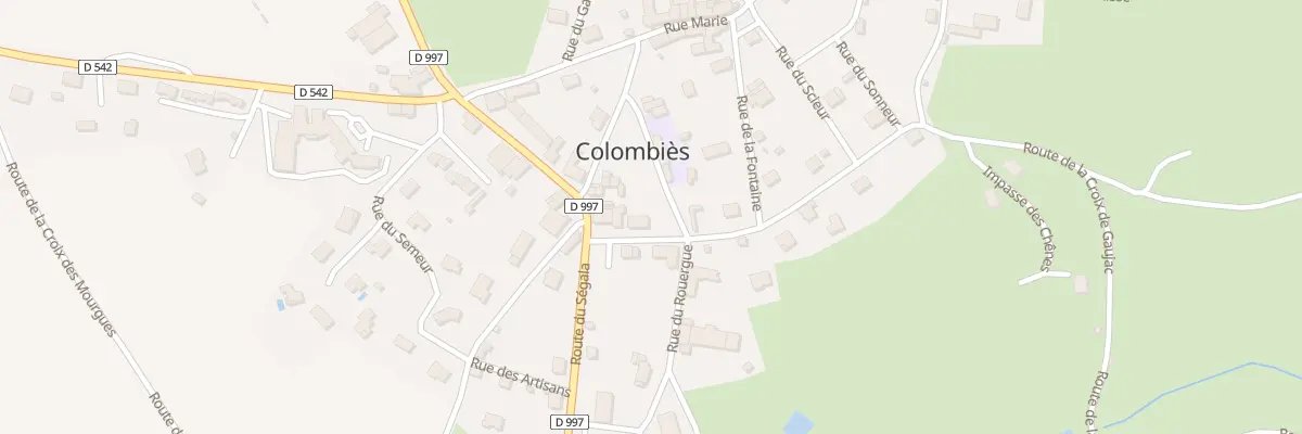 Plan du 5019 Rte de la Croix Longue à Colombiès