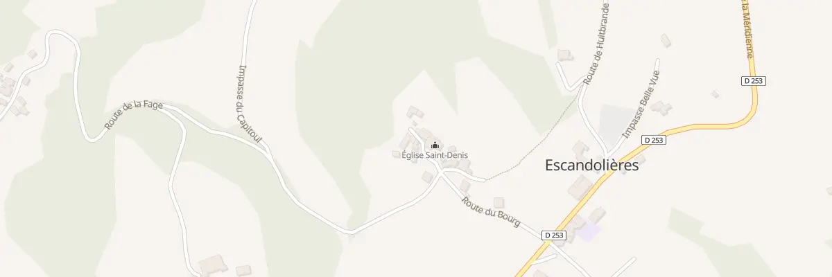 Plan du 5189 Escandolieres à Escandolières