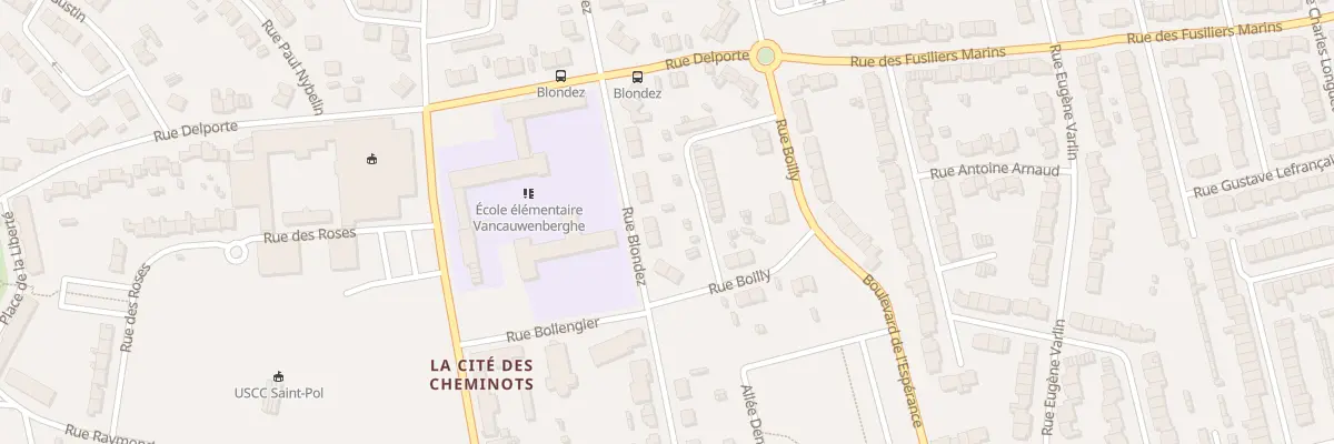 Plan du 6 Rue Blondez Saint Pol à Dunkerque