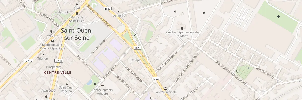 Plan du 31 Rue du Docteur Bauer à Saint-Ouen-sur-Seine