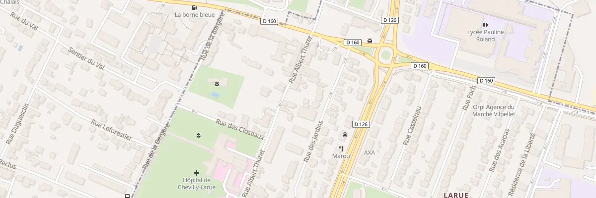 Plan du 11 Rue Albert Thuret à Chevilly-Larue