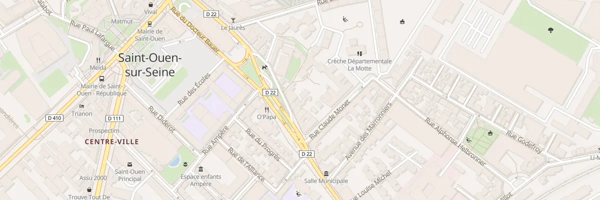 Plan du 37 Rue du Docteur Bauer à Saint-Ouen-sur-Seine