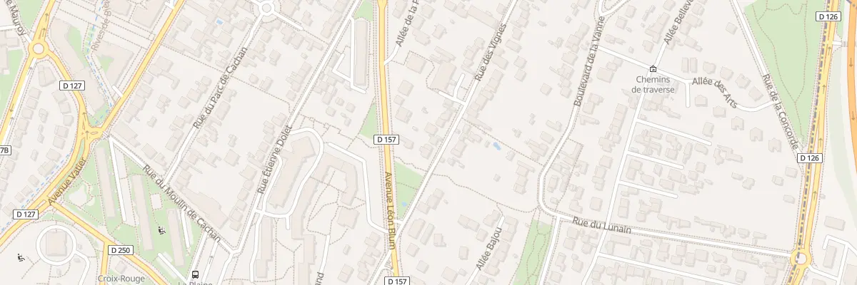 Plan du 92 Rue des Vignes à Cachan