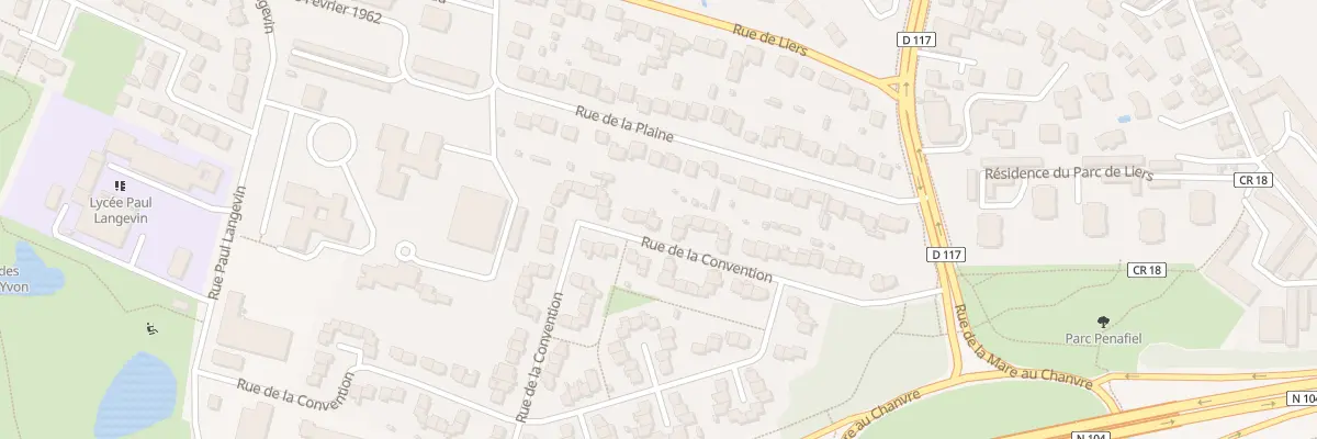 Plan du 136 Rue de la Convention à Sainte-Geneviève-des-Bois
