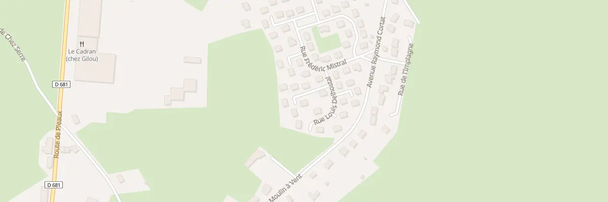 Plan du 5 Rue Fernand Delzangles à Mauriac