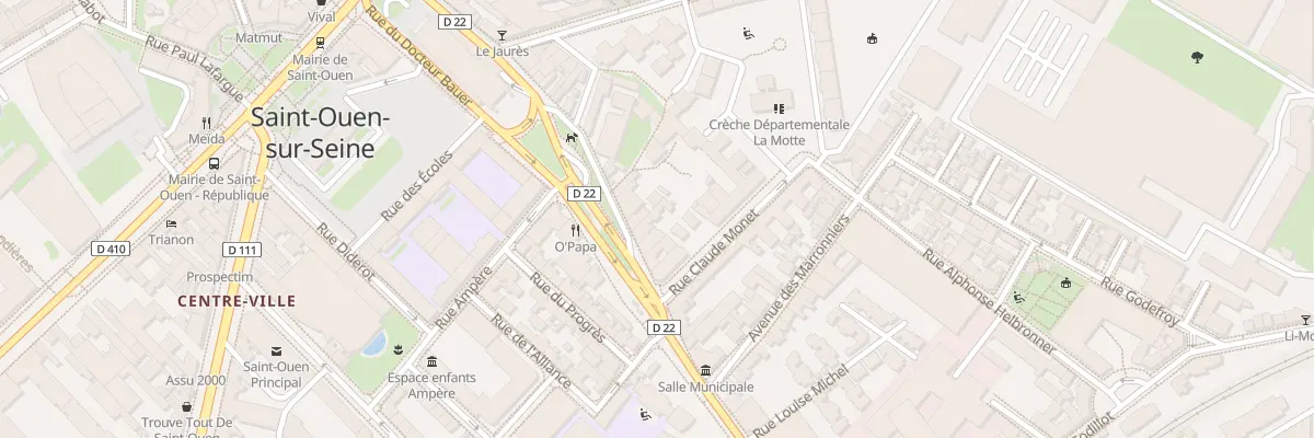 Plan du 39 Rue du Docteur Bauer à Saint-Ouen-sur-Seine