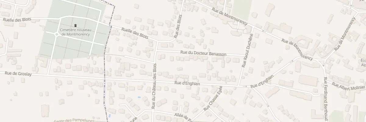 Plan du 21 Rue du Docteur Benasson à Groslay