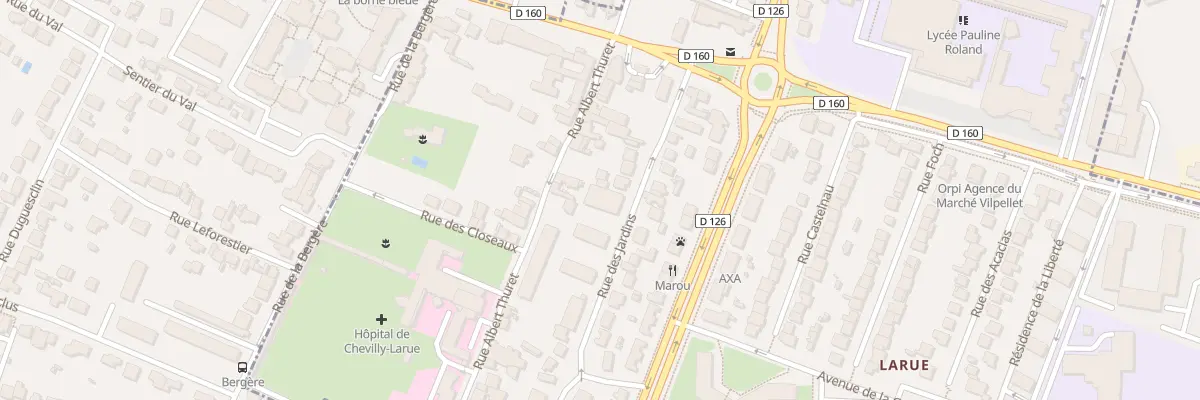 Plan du 13 Rue Albert Thuret à Chevilly-Larue