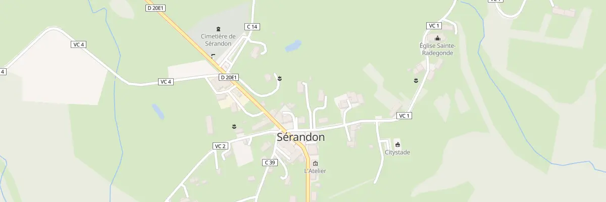 Plan du 1 Rte de l’Eglise à Sérandon