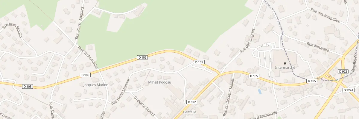 Plan du 1 Bd Charles de Gaulle à Mauriac