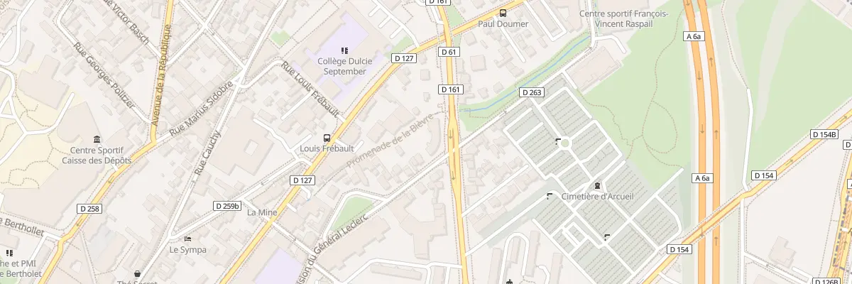 Plan du 63 Rue de la Div Gal Leclerc à Arcueil