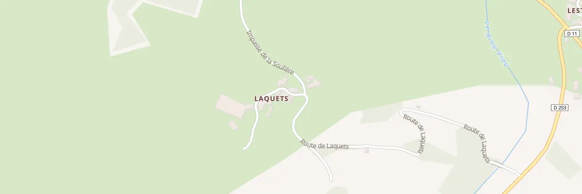 Plan du 685 Rte de Laquets à Escandolières