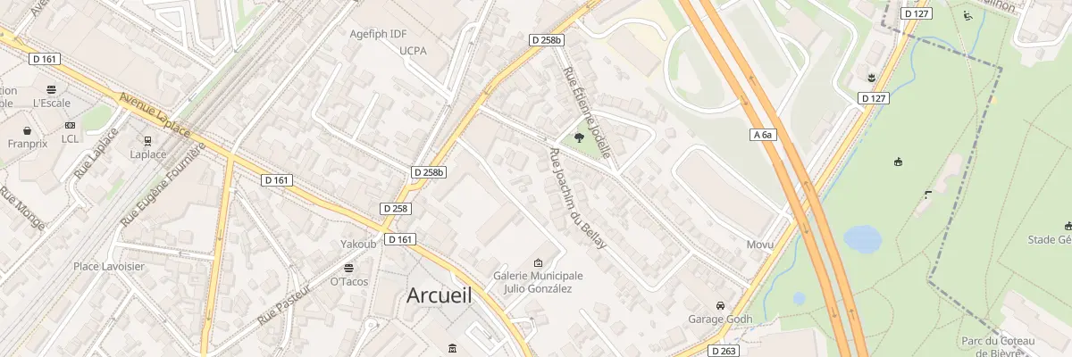 Plan du 6 Rue Joachim du Bellay à Arcueil