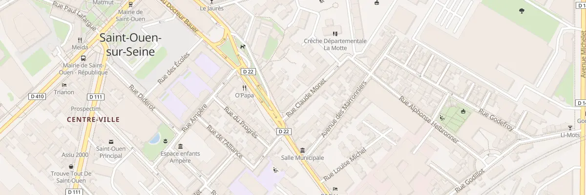 Plan du 3 Rue Claude Monet à Saint-Ouen-sur-Seine
